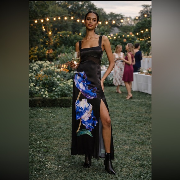 Anthropologie Dresses & Skirts - 🌟LAST ONE🌟 ANTHROPOLOGIE NWT SLEEVELESS FLORAL SLIM MAXI DRESS Size 6.